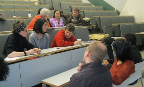 Group discussion at The Challenges of Sustainable Transport event